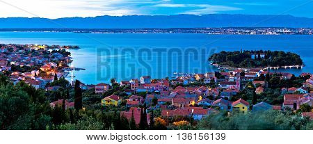 Island of Ugljan evening coast panorama Dalmatia Croatia