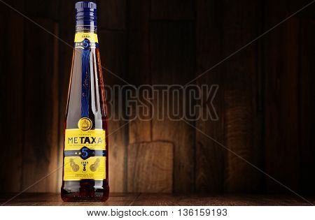 Bottle Of Metaxa Liqueur