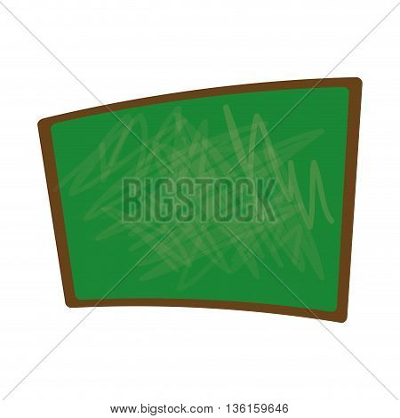 School and education concept represented by chalkboard icon. isolated and flat illustration