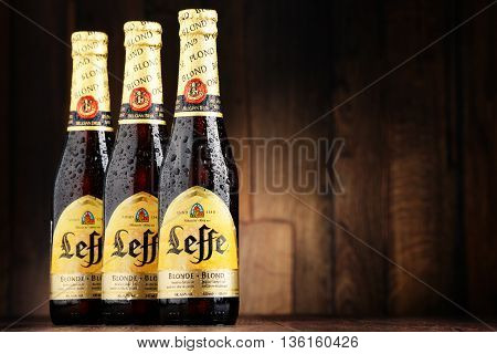 Tree Bottles Of Leffe Beer