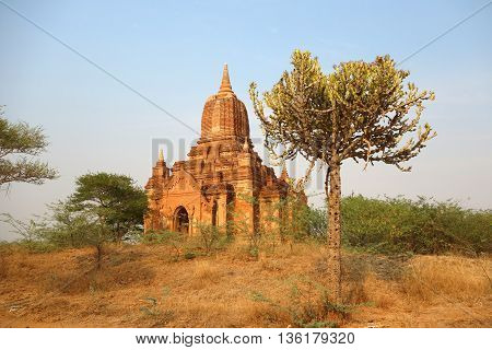 A unknown Temple somewhere in Bagan, Myanmar
