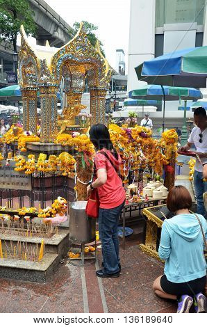 Erawan Shrine, Hindu Shrine In Bangkok