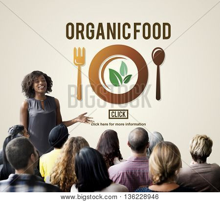 Organic Food Healthy Nutritious Green Nourishment Concept