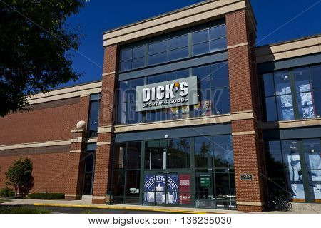 Indianapolis - Circa June 2016: Dick's Sporting Goods Retail Location. Dick's is an Authentic Full-Line Sporting Goods Retailer II