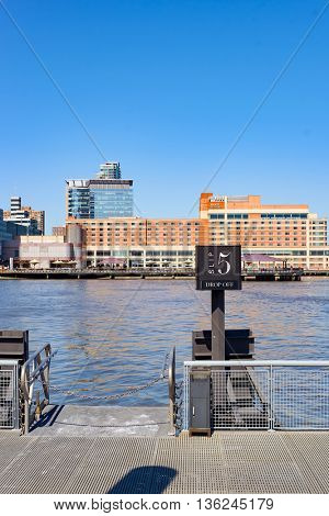 JERSEY CITY, NJ - CIRCA MARCH, 2016: Jersey City at daytime. Jersey City is the second most populous city in the U.S. state of New Jersey after Newark.