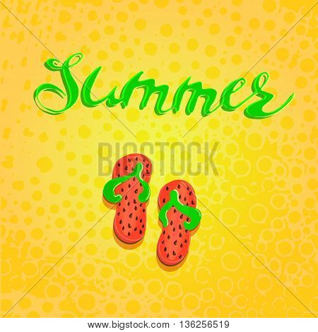 Summer letterin hand drawn and step-ins handmade graphicsAbstract Blot points. The blast wheels. Design elements.Vector.eps10