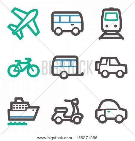 Vacation icon, transport vector web sign.  Trip mobile icon. Iinfographics symbols.