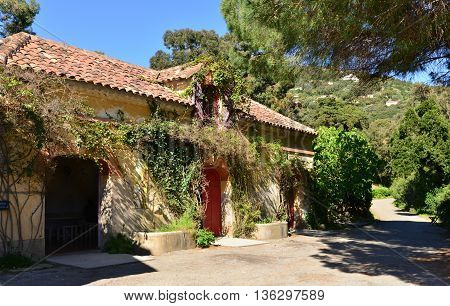 Rayol Canadel sur Mer France - april 18 2016 : the estate of Rayol in spring
