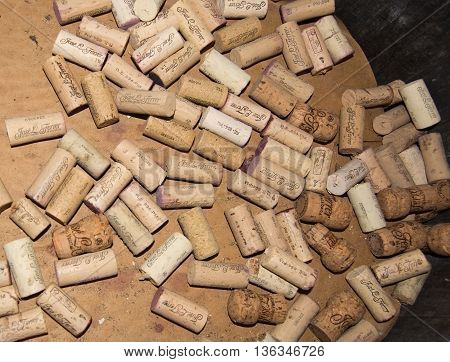 Wine Corks In The Jose Ferrer Winery
