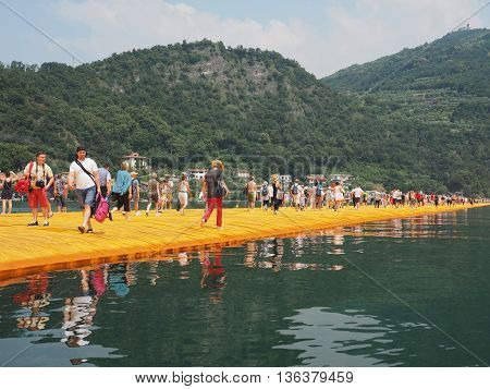 The Floating Piers In Lake Iseo