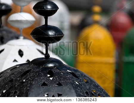 Lanterns for sale in a Spanish market