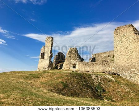 Ruins of a castle which was based in 13th centuRuins of a relatively large castle which was based probably in the second half of the 13th century.