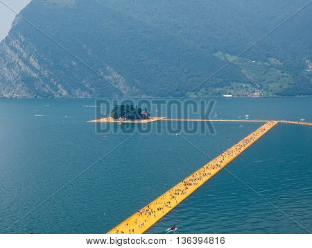 The Floating Piers In Lake Iseo