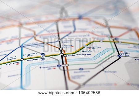 Map Detail With Selective Focus
