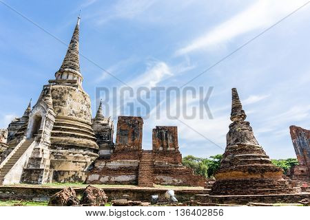 Wat Phrasrisanphet Old Temple Ayutthaya Historical Park