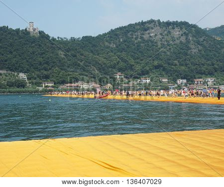 The Floating Piers In Lake Iseo