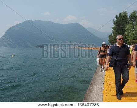The Floating Piers In Lake Iseo