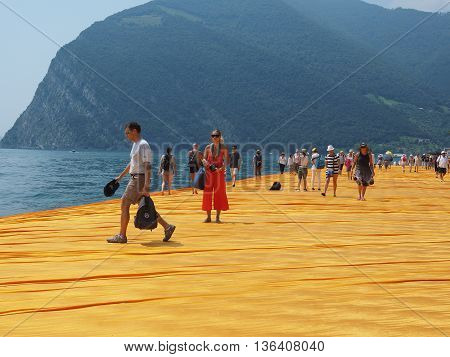 The Floating Piers In Lake Iseo