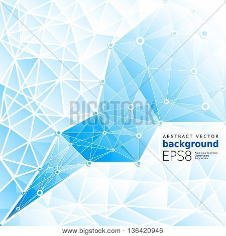 Abstract blue background. Eps8. RGB. Global colors. Gradients used.