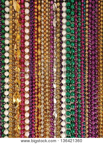 Mardi Gras Beads From New Orleans' Parades