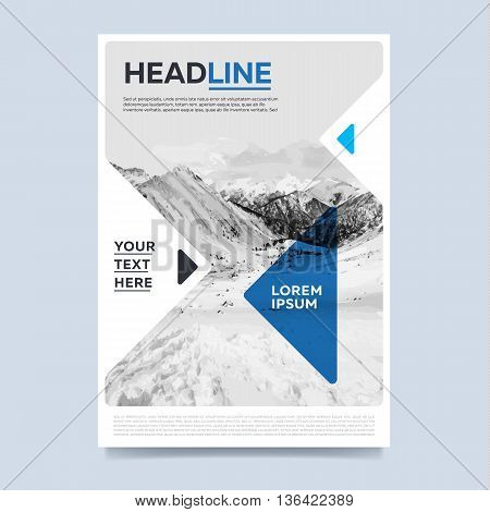 Annual report flyer. Brochure layout. Brochure design template. Leaflet layout. Annual report template. Business brochure. Annual report cover design. Blue brochure design. Creative brochure cover. Brochure template. Cover design concept.