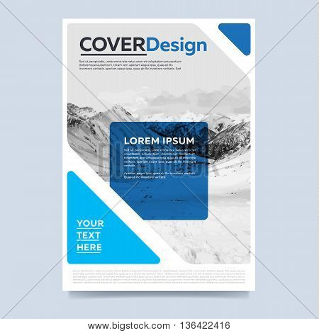 Annual report flyer. Brochure layout. Brochure design template. Leaflet layout. Annual report template. Business brochure. Annual report cover design. Blue brochure design. Creative brochure cover. Brochure template. Cover design concept.