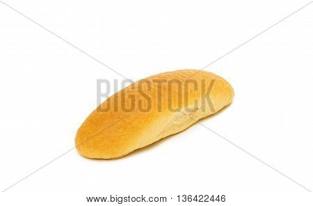 bun for hot dog isolated on white background