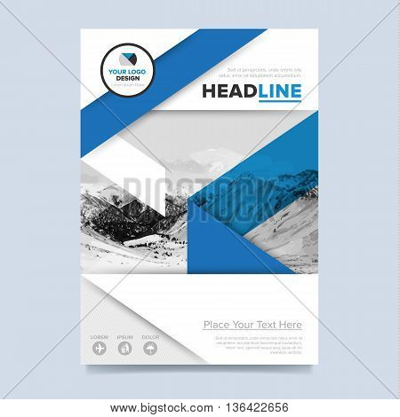 Cover design concept. Annual report flyer. Brochure layout. Brochure design template. Leaflet layout. Annual report template. Business brochure. Annual report cover design. Blue brochure design. Creative brochure cover. Brochure template.