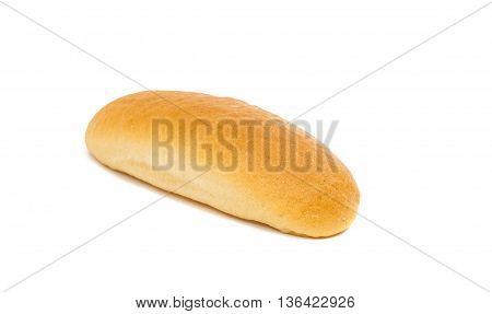 bun for hot dog isolated on white background