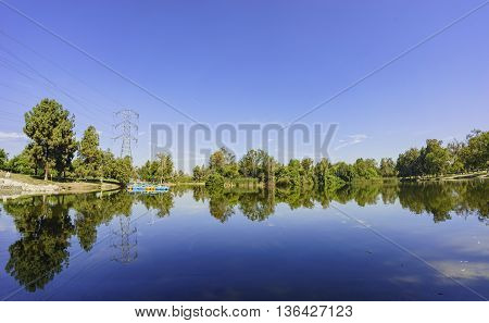 Beautiful Reflection At Whittier Narrows Recreation