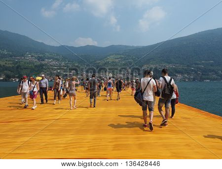 The Floating Piers In Lake Iseo