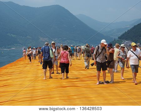 The Floating Piers In Lake Iseo