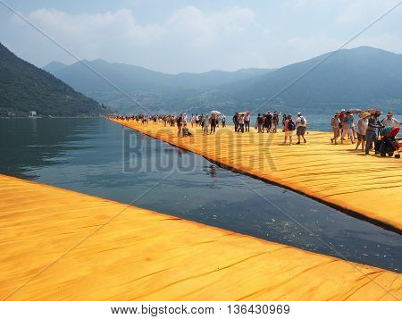 The Floating Piers In Lake Iseo