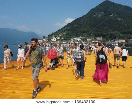 The Floating Piers In Lake Iseo