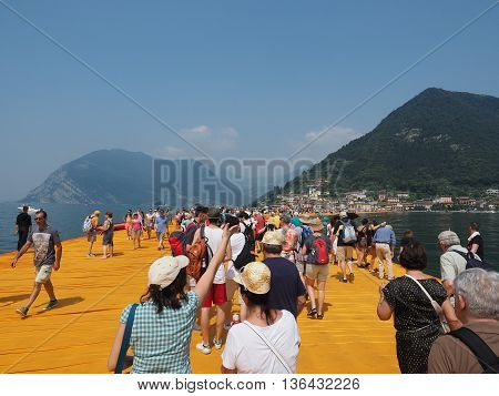 The Floating Piers In Lake Iseo
