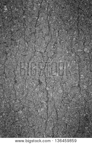 Background texture of rough asphalt of broken