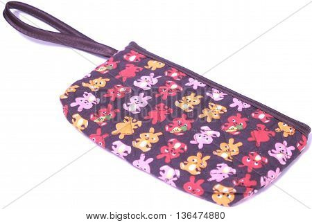 Canvas bag on isolated white background, Fabric bag