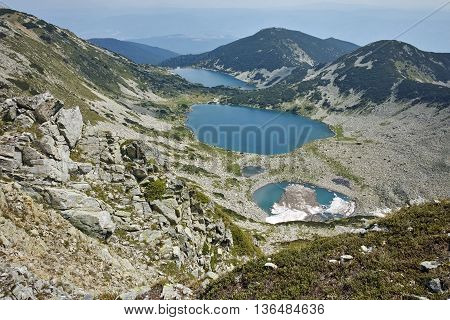 Panoramic view to Kremenski lakes, Pirin mountain, Bulgaria