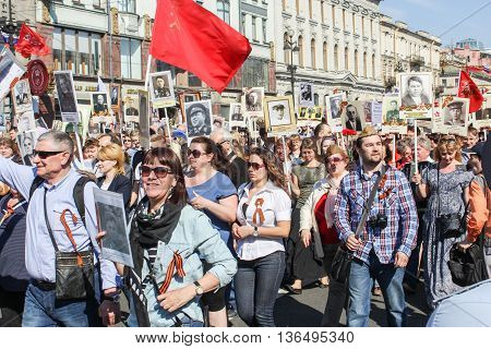 St. Petersburg, Russia - 9 May, 