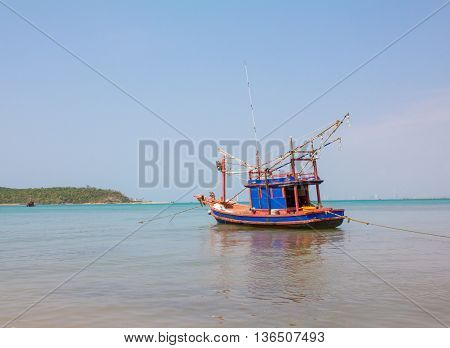 fishing boat in Bang Saray see near Pataya,Thailand