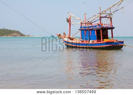 fishing boat in Bang Saray see near Pataya,Thailand