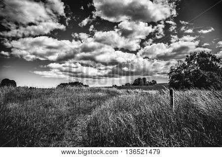 clouds formation on a humid summer day