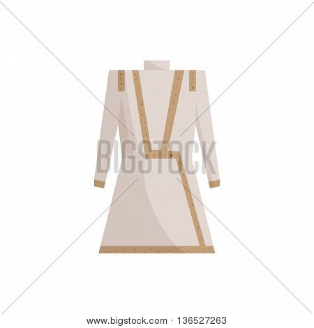 Indian male costume icon in cartoon style isolated on white background. National clothes symbol