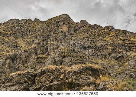 Nariz Del Diablo Mountain Low Angle View