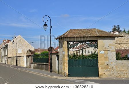 La Villeneuve saint Martin France - august 10 2015 : the picturesque village in summer