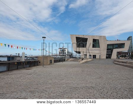 Mersey Ferry Pier Head In Liverpool