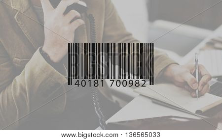 Barcode Data Eletronic Industry Label Laser Retail Concept