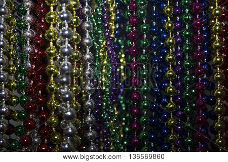 Colored Necklase decoration party - background vertical