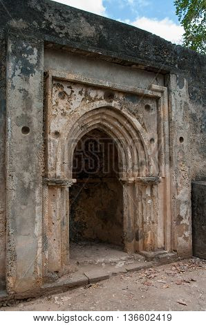 Remains Of  Gede, Near The Town  Malindi In Kenya, Africa