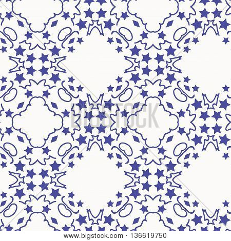 vector pattern ornamets blue stars decjration reapit tile